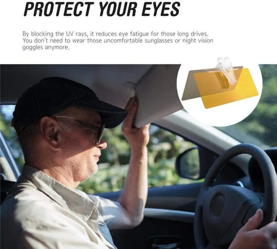 "HD Sun Visor for Foggy Weather – Day & Night Anti-Glare Car Visor | Universal Fit | UV Protection | Safe Driving in Pakistan" Gadget Xpres