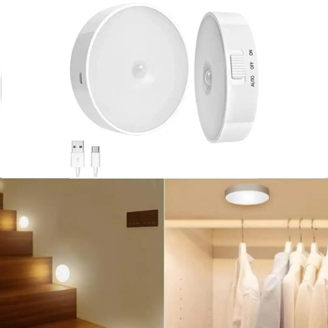 "Intelligent Induction Sensor LED Light Lamp – Auto Motion Detection, Energy-Saving, Waterproof – for Home, Stairs, Garage (White)" Gadget Xpres