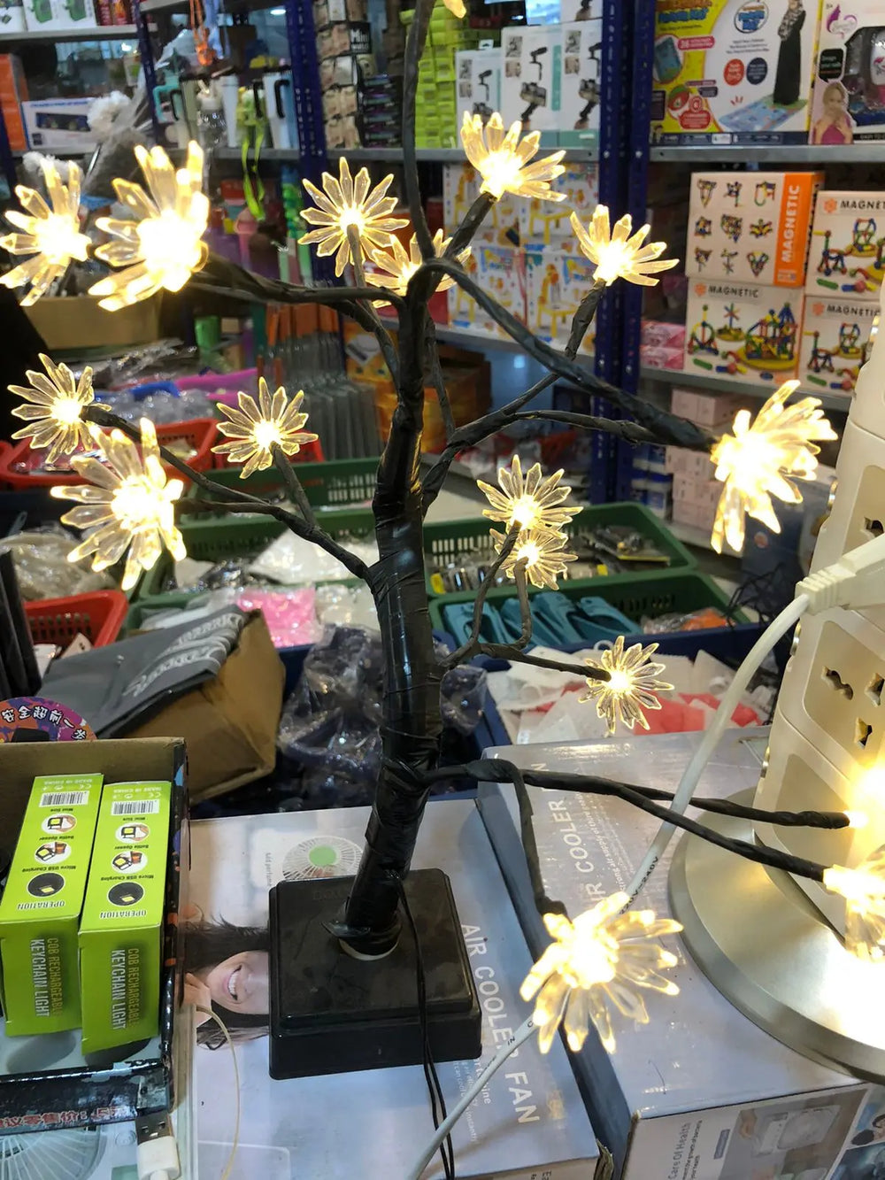 "LED Cherry Blossom Tree Lamp – Decorative Bloom Light for Bedroom, Home, Office – Romantic Gift – Battery/USB Operated – Affordable Decor (Pakistan)" Gadget Xpres