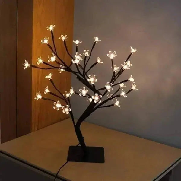 "LED Cherry Blossom Tree Lamp – Decorative Bloom Light for Bedroom, Home, Office – Romantic Gift – Battery/USB Operated – Affordable Decor (Pakistan)" Gadget Xpres