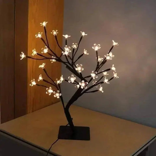 "LED Cherry Blossom Tree Lamp – Decorative Bloom Light for Bedroom, Home, Office – Romantic Gift – Battery/USB Operated – Affordable Decor (Pakistan)" Gadget Xpres