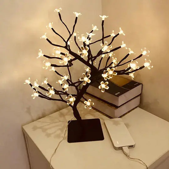 "LED Cherry Blossom Tree Lamp – Decorative Bloom Light for Bedroom, Home, Office – Romantic Gift – Battery/USB Operated – Affordable Decor (Pakistan)" Gadget Xpres