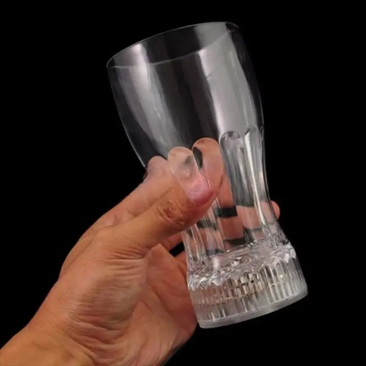 LED Flashing Cup - Plastic Light Up Glass for Wedding & Party (250ml) - 1pc With Box Gadget Xpres