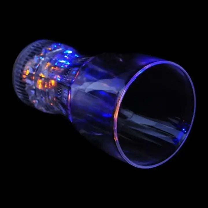 LED Flashing Cup - Plastic Light Up Glass for Wedding & Party (250ml) - 1pc With Box Gadget Xpres
