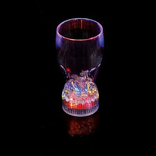 LED Flashing Cup - Plastic Light Up Glass for Wedding & Party (250ml) - 1pc With Box Gadget Xpres