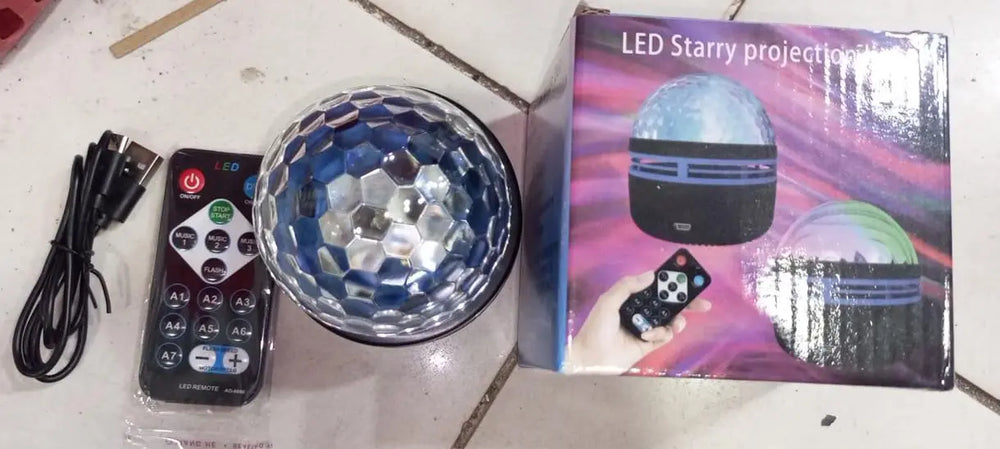 LED Starry Galaxy Projector Night Light with Remote - Rotating Moon Lamp for Bedroom, Kids Room Decor | Gift Idea Gadget Xpres