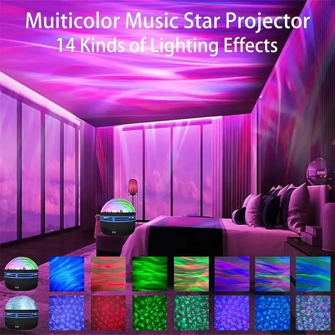 LED Starry Galaxy Projector Night Light with Remote - Rotating Moon Lamp for Bedroom, Kids Room Decor | Gift Idea Gadget Xpres