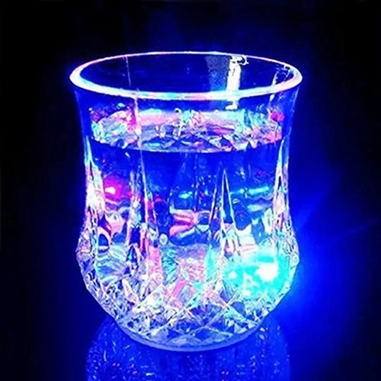 Light Up LED Magic Mug - Auto Color Changing Glass for Drinks, Beer, KTV & Parties (200ml) - Single Piece Gadget Xpres