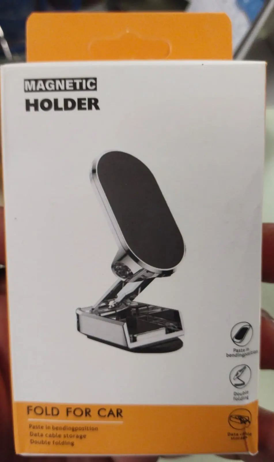 "Magnetic Car Phone Holder - 360° Rotating, Foldable Air Vent Mount, Strong Suction Phone Stand for iPhone, Samsung, Xiaomi - Secure & Adjustable (Gadget Xpres)" Gadget Xpres