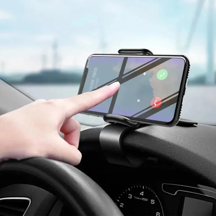 "Magnetic Car Phone Holder – 360° Rotating Dashboard Mount | Universal Clip Stand for Easy Access | Strong Grip, Anti-Slip (Small, Black)" Gadget Xpres