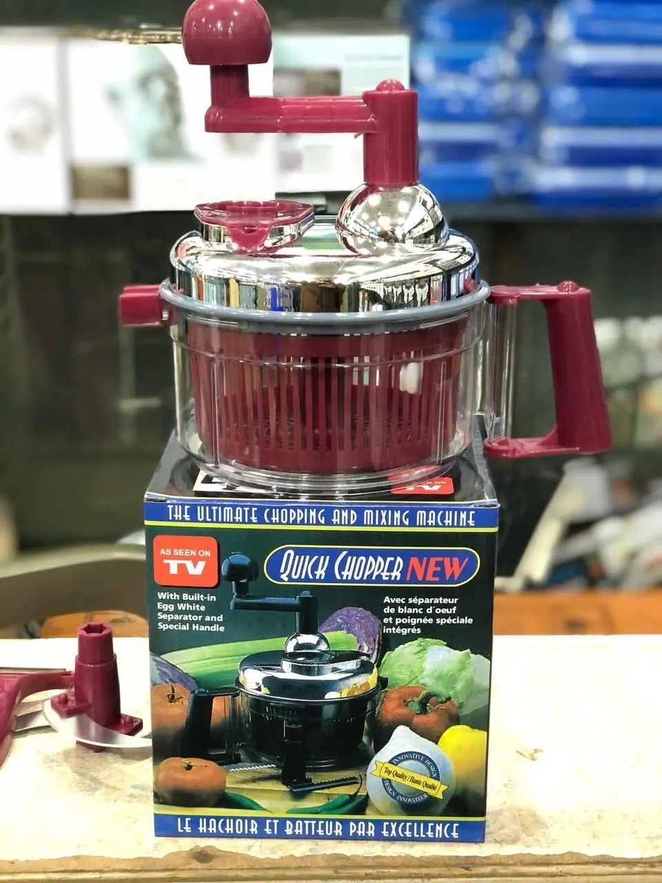 Manual Hand Multifunction Vegetable Chopper - Onion, Tomato, Salad Cutter Machine (Random Color) Gadget Xpres