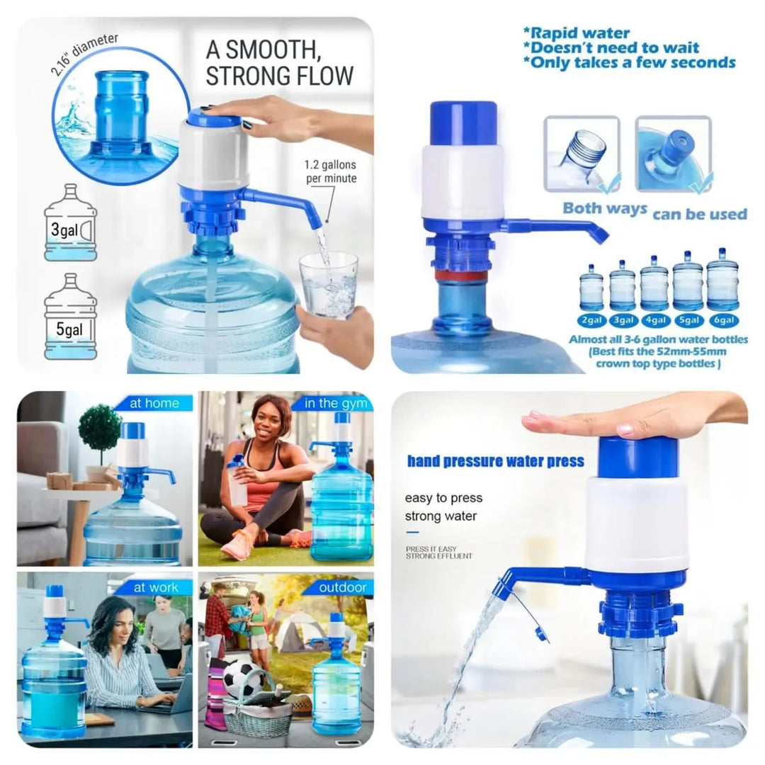 Manual Hand Press Pump Water Dispenser – Portable Drinking Water Pump for Bottles – Easy Use | Best for Home, School, Office in Pakistan Gadget Xpres