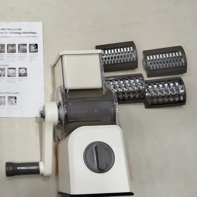 Manual Vegetable Cutter Slicer & Grater - Multi-Functional Stainless Steel Kitchen Gadget (Random Color) Gadget Xpres