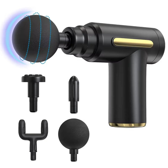 Massage Gun Deep Tissue – Handheld Muscle Massager for Pain Relief | 4 Massage Heads | Silent Motor | Body Recovery Tool for Men & Women in Pakistan Gadget Xpres