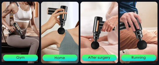 Massage Gun Deep Tissue – Handheld Muscle Massager for Pain Relief | 4 Massage Heads | Silent Motor | Body Recovery Tool for Men & Women in Pakistan Gadget Xpres