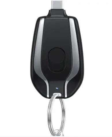 Mini Keychain Portable Charger Power Bank - Type C | Fast Charging Emergency Mobile Power Pod | Ultra-Compact Key Ring Charger for Android (Pakistan) Gadget Xpres