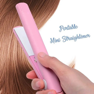 Mini Portable Hair Straightener - Air Smooth, Travel-Friendly, Frizz-Free Hair (Random Color)