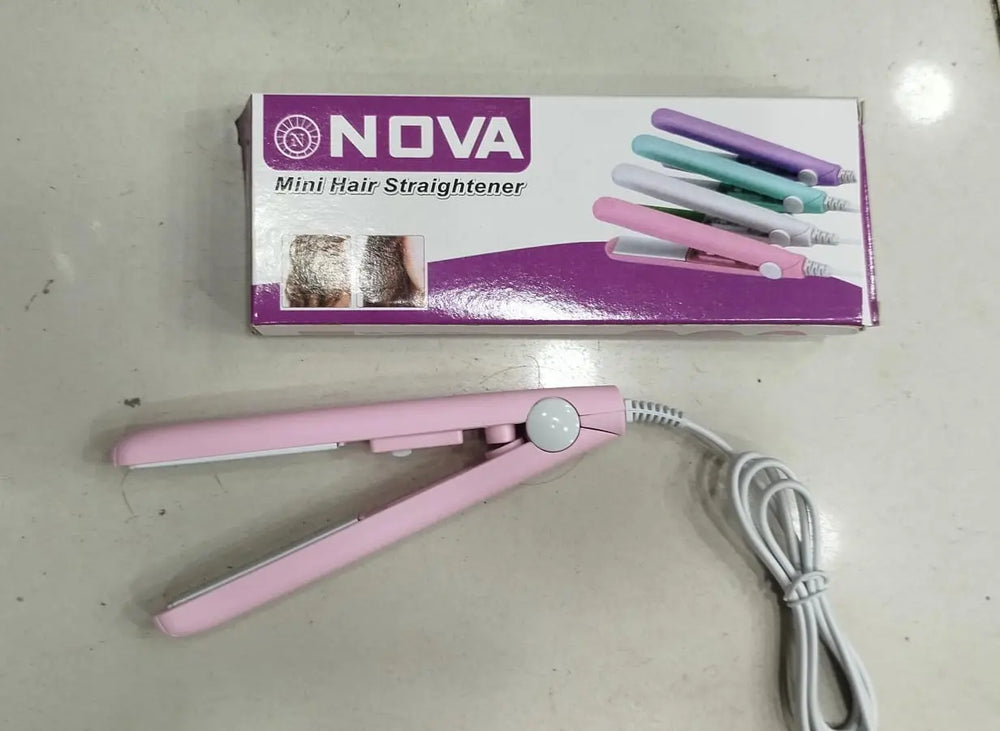 Mini Portable Hair Straightener - Air Smooth, Travel-Friendly, Frizz-Free Hair (Random Color) Gadget Xpres