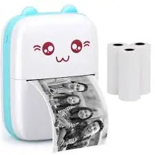 Mini Portable Pocket Thermal Printer – Bluetooth Wireless Inkless Printer for Notes, Labels, Stickers, To-Do Lists | Rechargeable & Random Color | Pakistan Gadget Xpres