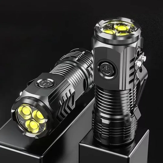 "Mini Super Power Flashlight – USB Rechargeable, Waterproof, Pocket Camping Light with Clip | Best Bright Torch for Home, Emergency & Outdoor Use" Gadget Xpres