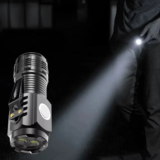 "Mini Super Power Flashlight – USB Rechargeable, Waterproof, Pocket Camping Light with Clip | Best Bright Torch for Home, Emergency & Outdoor Use" Gadget Xpres