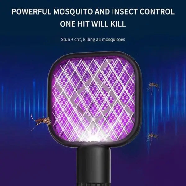 Mini USB Rechargeable Electric Mosquito Racket – Portable Bug Zapper (Random Color) – Best for Home, Outdoor Use – Affordable & Effective Gadget Xpres