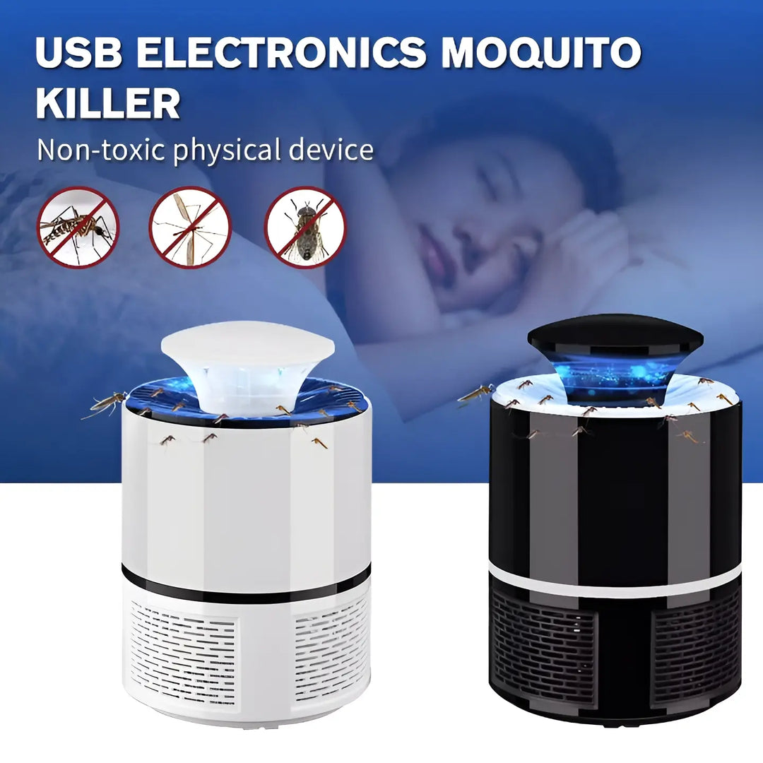 Mosquito Killer Lamp Trap – USB UV LED Bug Zapper, Chemical-Free, Eco-Friendly, Suction Fan – Random Color (Best for Home, Office, Pakistan) Gadget Xpres