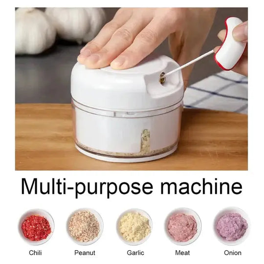 Multifunctional Manual Food Chopper – Mini Handheld Vegetable Grinder & Meat Cutter | Random Color – Ideal for Pakistani Kitchens Gadget Xpres