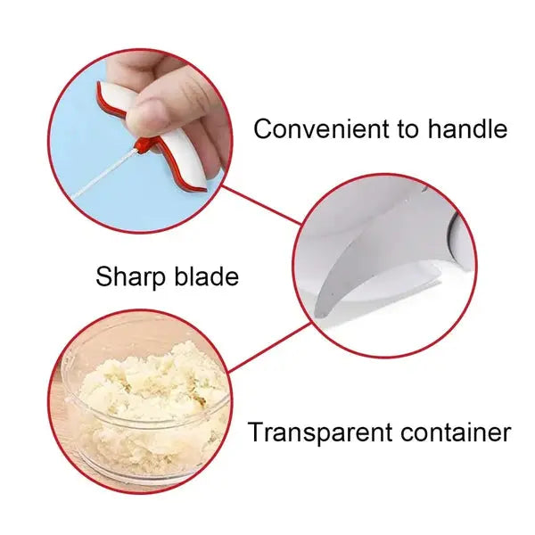Multifunctional Manual Food Chopper – Mini Handheld Vegetable Grinder & Meat Cutter | Random Color – Ideal for Pakistani Kitchens Gadget Xpres
