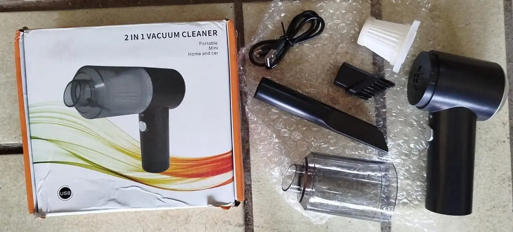 Portable 2-in-1 Mini Vacuum Cleaner for Home & Car – Handheld, Rechargeable, Lightweight | Gadget Xpres Pakistan Gadget Xpres