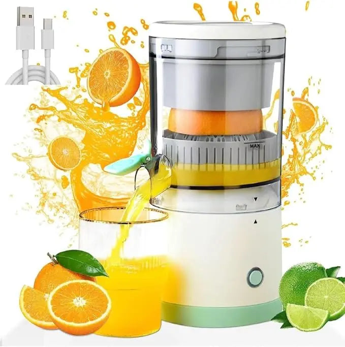 Portable Electric Citrus Juicer | Rechargeable Orange, Lemon Juicer Machine | Easy Clean Juice Extractor for Home & Kitchen Gadget Xpres