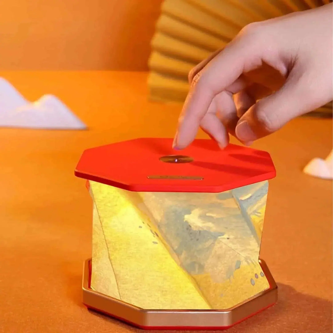 "Portable Folding Wooden Table Lamp – Rechargeable LED Bedside Light, Adjustable Brightness, Gift for Home & Office (Pakistan)" Gadget Xpres