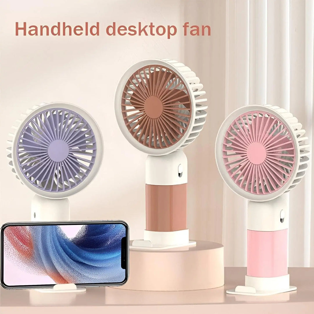 Portable Mini Rechargeable Fan - Handheld USB Desk Fan for Home, Office, Car & Travel Gadget Xpres