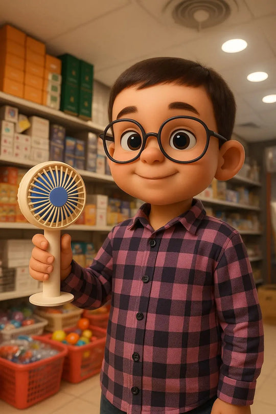 Portable Mini Rechargeable Fan - Handheld USB Desk Fan for Home, Office, Car & Travel Gadget Xpres