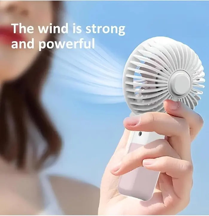 Portable Mini Rechargeable Fan - Handheld USB Desk Fan for Home, Office, Car & Travel Gadget Xpres