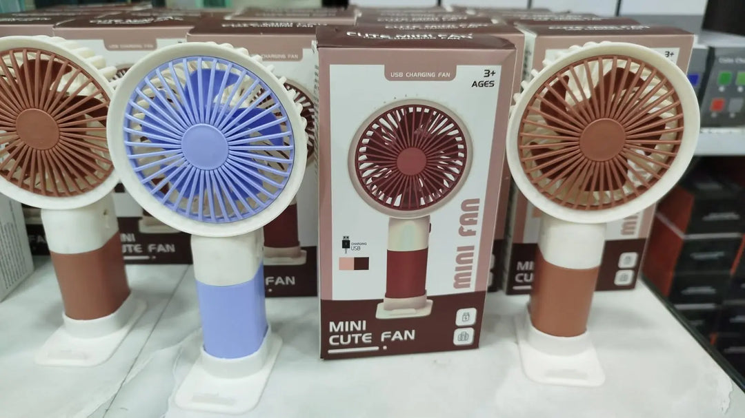 Portable Mini Rechargeable Fan - Handheld USB Desk Fan for Home, Office, Car & Travel Gadget Xpres