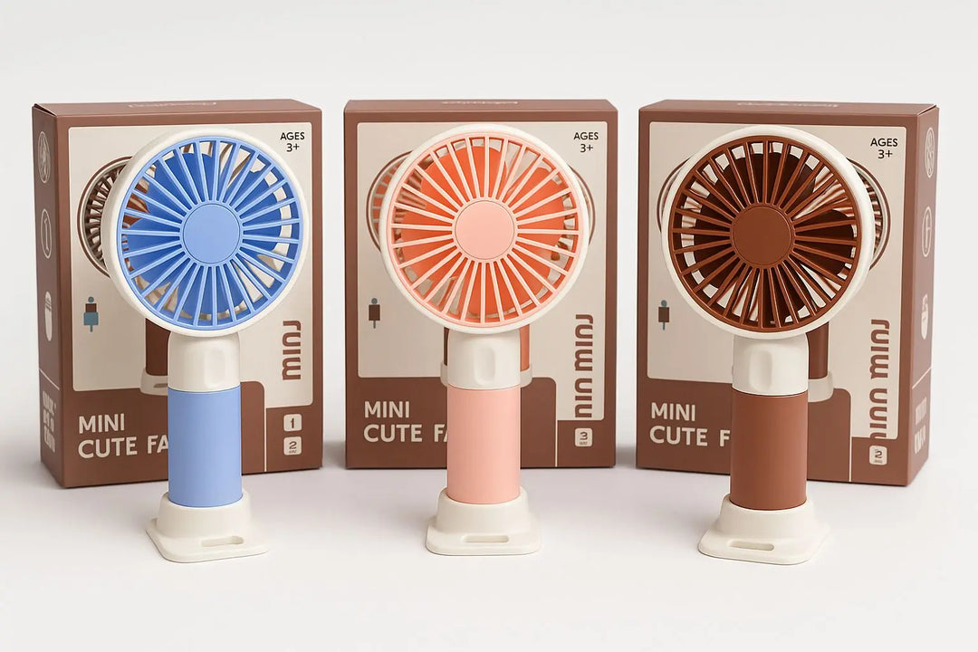 Portable Mini Rechargeable Fan - Handheld USB Desk Fan for Home, Office, Car & Travel Gadget Xpres