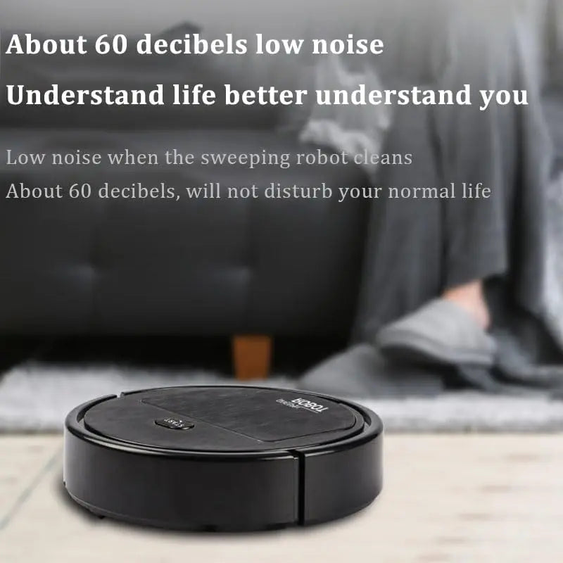 Portable Mini Wireless Smart Sweeping Robot – 3-in-1 Vacuum, Mop & Cleaner – Rechargeable for Home & Office (Random Colors) Gadget Xpres
