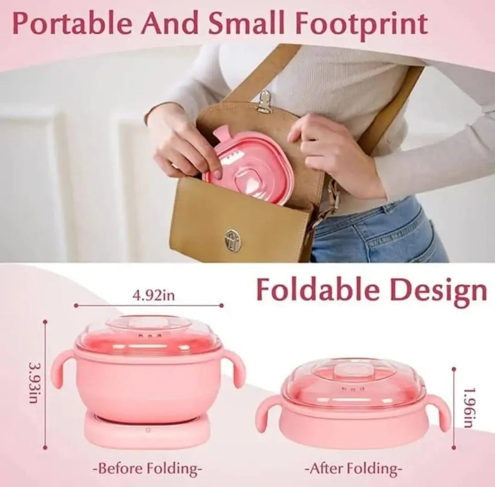 Portable Silicone Wax Warmer | Foldable Electric Wax Heater for Hair Removal | Travel-Friendly, Fast Heating (Random Color) – Gadget Xpres Gadget Xpres