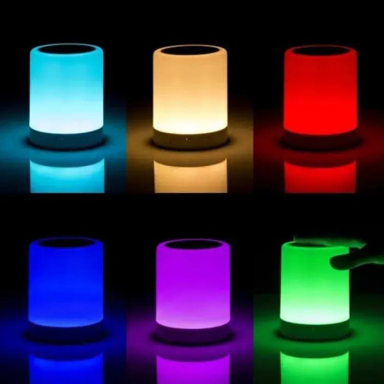 Portable Touch Lamp Bluetooth Speaker – Smart Night Light | Color Changing LED Desk Lamp for Bedroom, Kids, Gift – Rechargeable & Wireless | Best Price in Pakistan Gadget Xpres