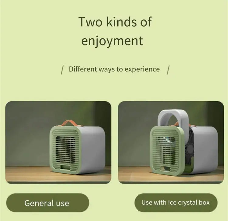 Portable USB Air Cooler Fan | 3-Speed Rechargeable Desktop AC for Home, Office & Car (Random Color) Gadget Xpres