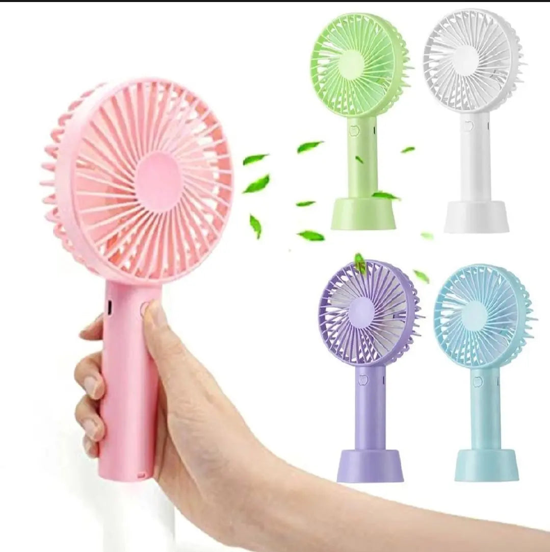 Portable USB Rechargeable Mini Fan | Handheld 3-Speed Strong Wind Cooling Fan for Pakistan Gadget Xpres