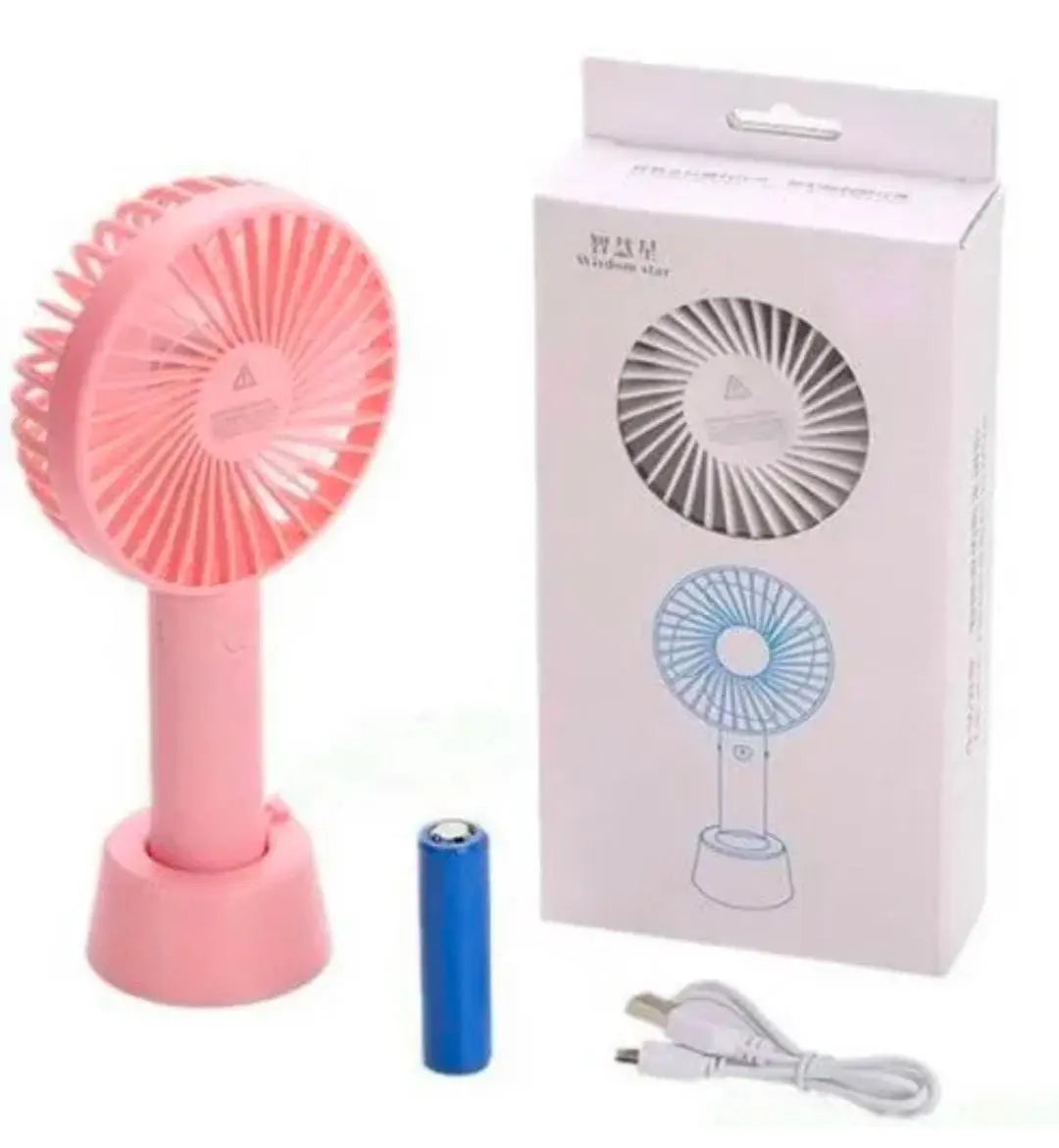 Portable USB Rechargeable Mini Fan | Handheld 3-Speed Strong Wind Cooling Fan for Pakistan Gadget Xpres
