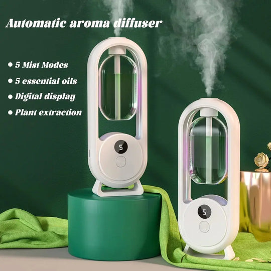 Rechargeable 5-Mode Aromatic Diffuser - 50ml Essential Oil Air Freshener for Home, Car, Bedroom Gadget Xpres