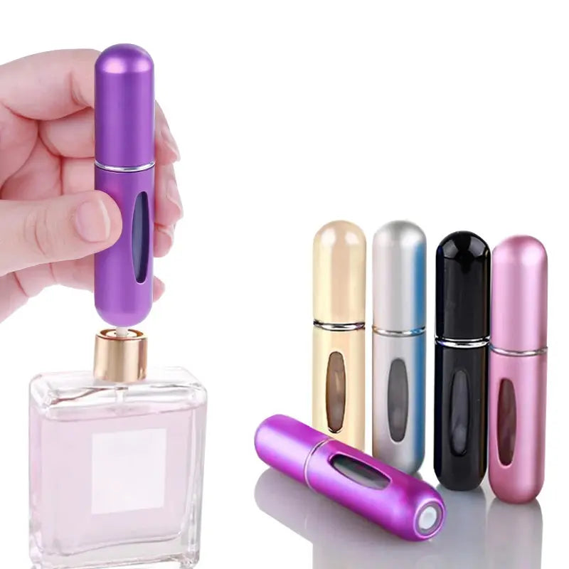 Refillable Mini Perfume Spray Bottle 5ml | Portable Leak-Proof Atomizer for Purse & Travel Gadget Xpres