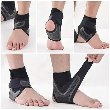 Right Foot Ankle Brace for Sprained Ankle – Adjustable Support Wrap for Men & Women – Breathable, Stabilizes Ligaments, Prevents Re-Injury – 1 Pcs Gadget Xpres