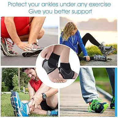 Right Foot Ankle Brace for Sprained Ankle – Adjustable Support Wrap for Men & Women – Breathable, Stabilizes Ligaments, Prevents Re-Injury – 1 Pcs Gadget Xpres