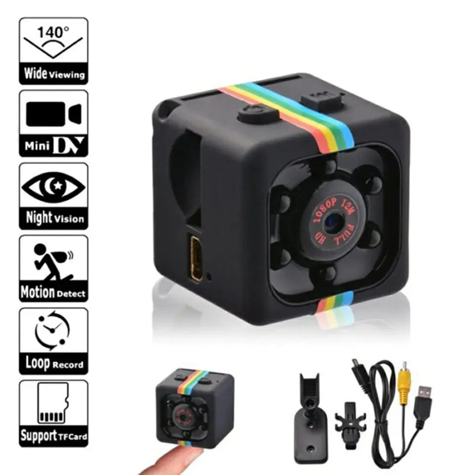 SQ11 Mini Camera HD 1080P – Portable Spy Cam, Night Vision, Motion Detection, Micro DVR – Best Budget Sports Camera in Pakistan Gadget Xpres