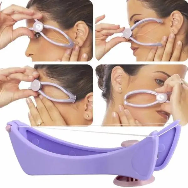 Sildne Face & Body Hair Threading System | Painless Hair Remover for Women & Girls | Reusable Facial Hair Trimmer Tool | Best for Eyebrows, Upper Lip, Chin Gadget Xpres