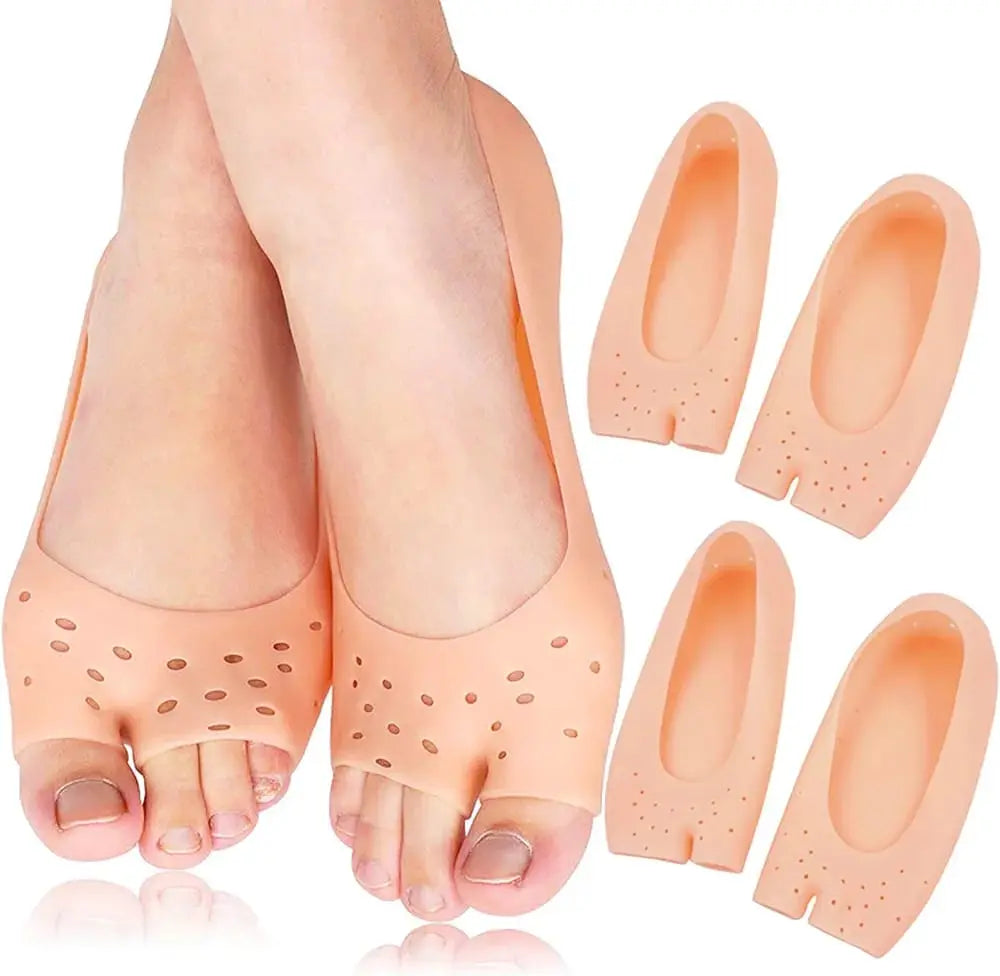 "Silicone Gel Moisturizing Socks for Cracked Feet – Non-Slip Breathable Foot Care Socks for Soft Heels (Pair)" Gadget Xpres